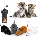 2018 Lovelty  colorful  Funny Pet Cat mice Toy Wireless RC Gray Rat Mice Toy Remote Control mouse For kids gift toys