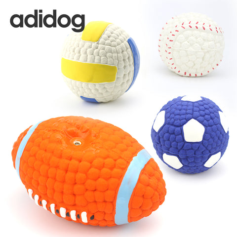 New Pet Dog Toys For Small Large Dogs Chew Toys Sound Solid Resistance To Bite Playable High Quality Ball Puppy Pet Squeak Toys